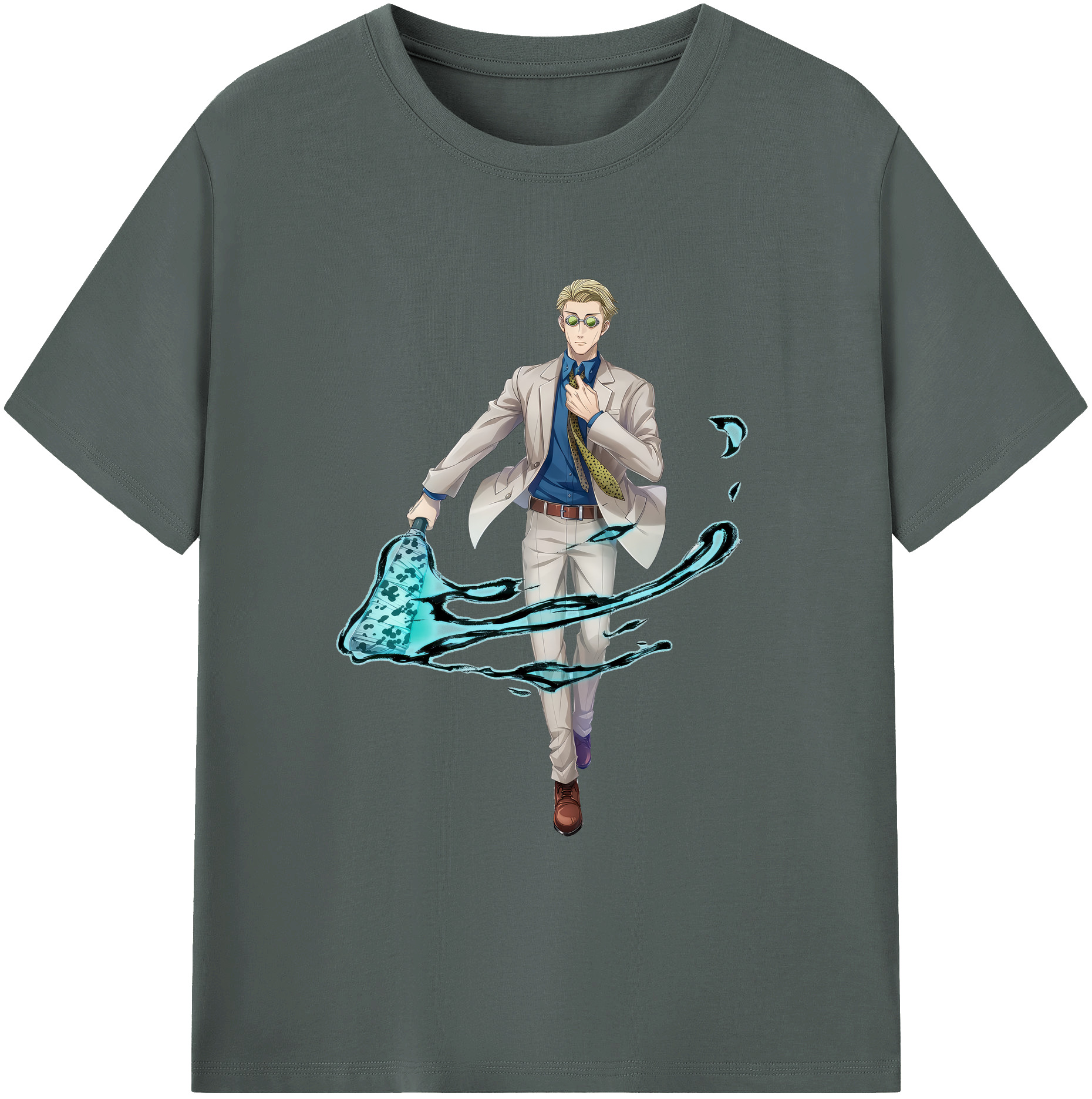 （画像用） 呪術廻戦 Jujutsu Kaisen 綿100％ メンズ半袖Tシャツ｜肌触りやわらか＆通気性